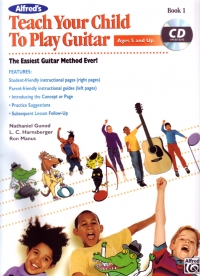 Teach Your Child To Play Guitar Book 1 + Cd Sheet Music Songbook
