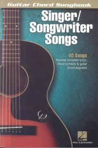 Guitar Chord Songbook Singer Songwriter Songs Sheet Music Songbook