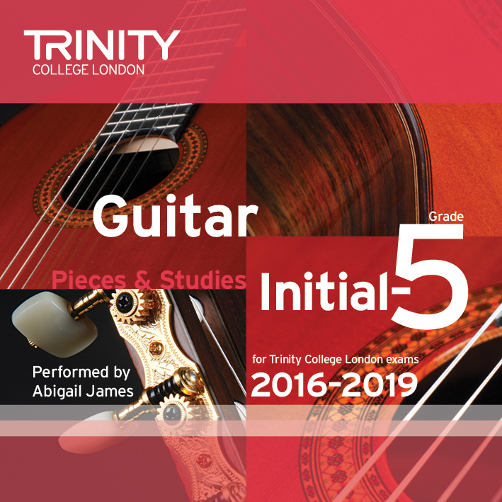 Trinity Guitar Cd 2016-2019 Initial - Grade 5 Sheet Music Songbook