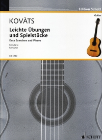 Kovats Leichte Ubungen Und Spielstucke Guitar Sheet Music Songbook