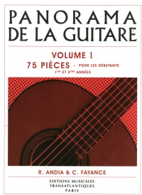 Andia Panorama De La Guitare Vol 1 Sheet Music Songbook