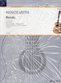 Hindemith Rondo Original Version 3 Guitars Sheet Music Songbook