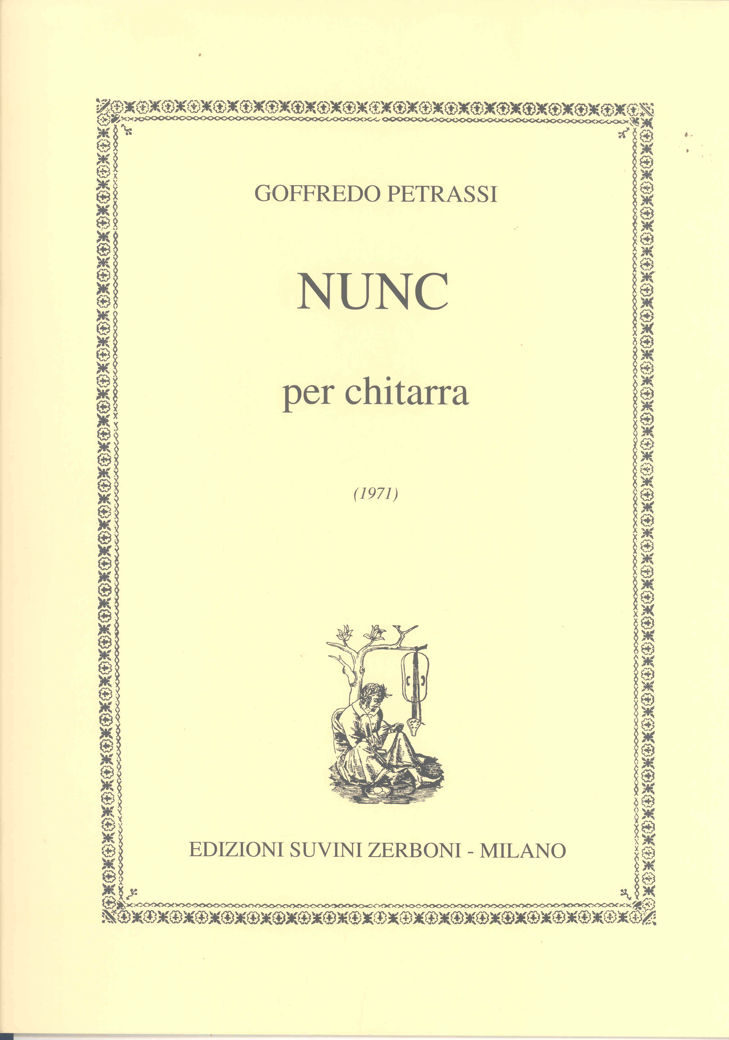 Petrassi Nunc Guitar Sheet Music Songbook