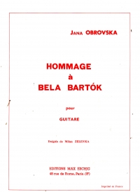Obrovska Hommage A Bela Bartok Zelenka Guitar Sheet Music Songbook