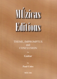 Coles Theme Impromptus & Conclusion Guitar Sheet Music Songbook