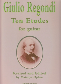 Regondi 10 Studies For Guitar Sheet Music Songbook