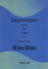 Coles Impromptu Papillon Guitar Sheet Music Songbook