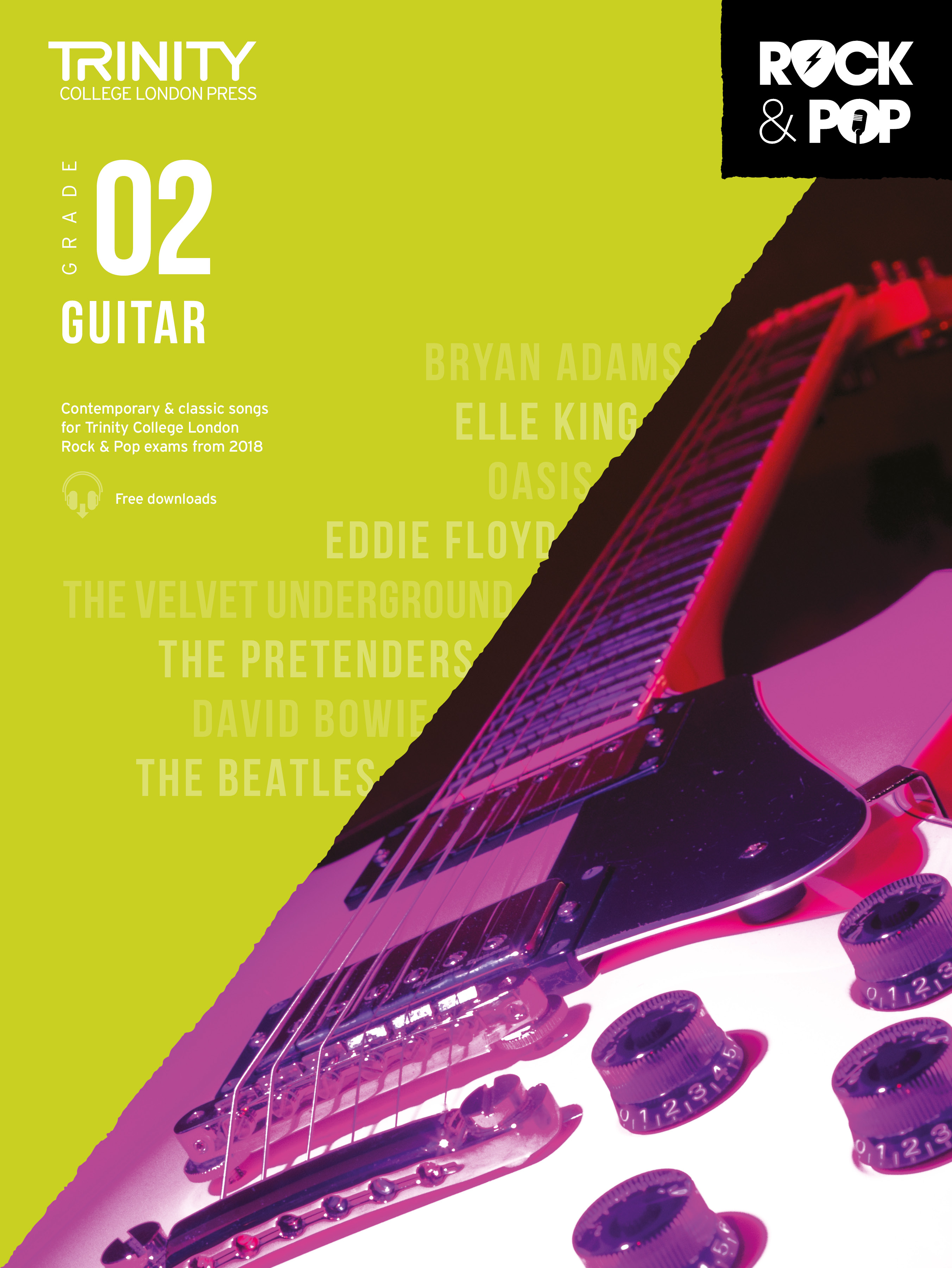 Trinity Rock & Pop 2018 Guitar Grade 2 Sheet Music Songbook