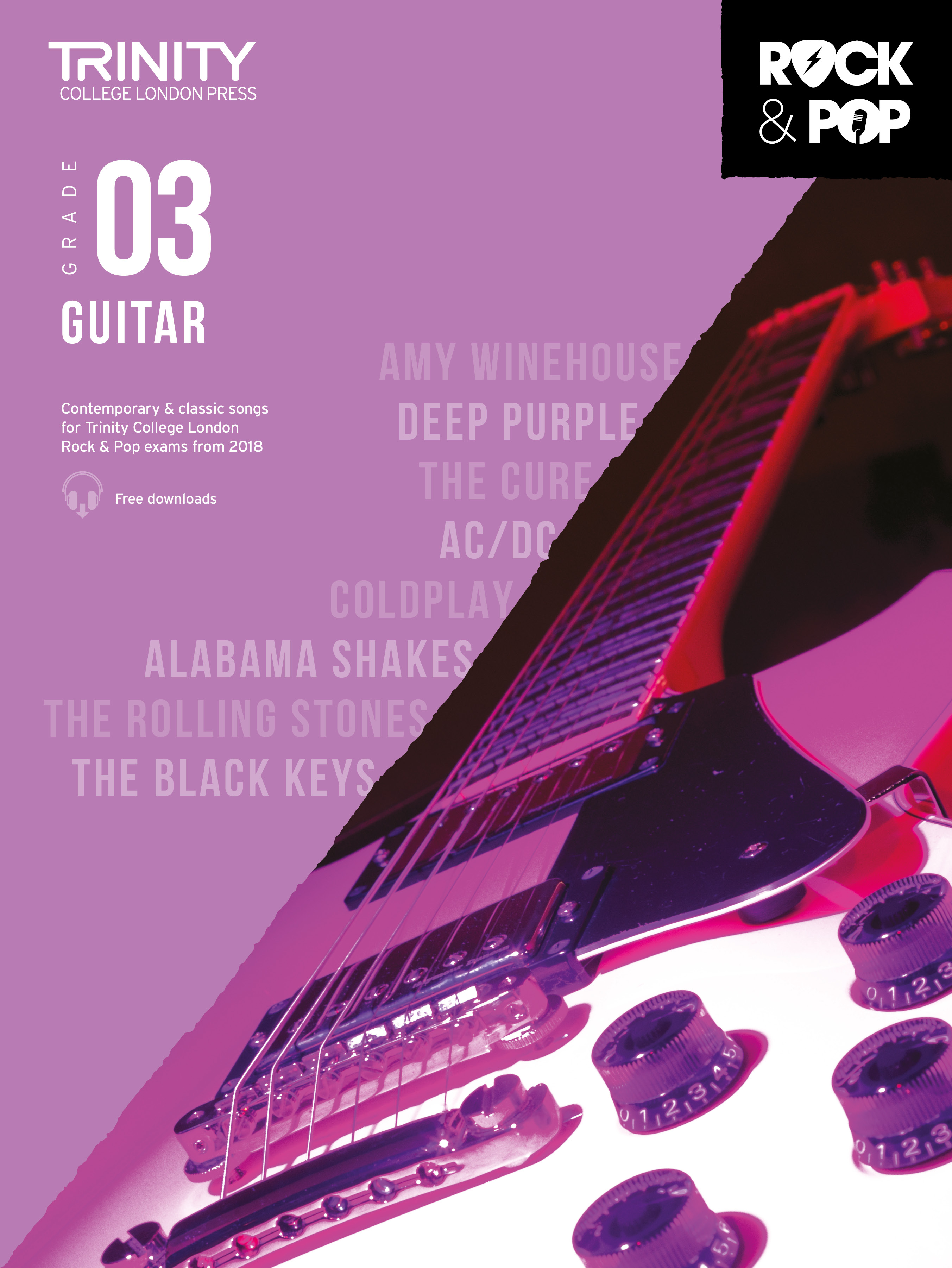 Trinity Rock & Pop 2018 Guitar Grade 3 Sheet Music Songbook