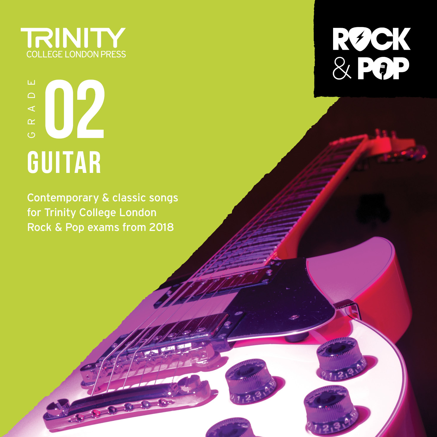 Trinity Rock & Pop 2018 Guitar Grade 2 Cd Sheet Music Songbook