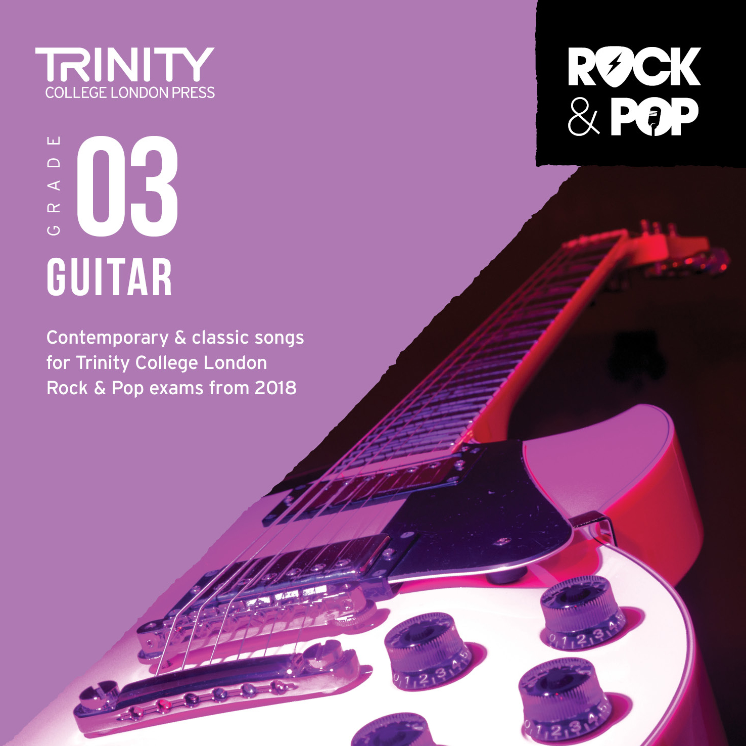 Trinity Rock & Pop 2018 Guitar Grade 3 Cd Sheet Music Songbook