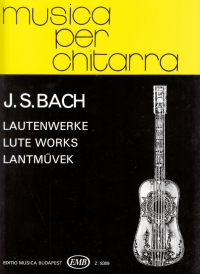 Bach Lute Works Guitar Solo Sheet Music Songbook