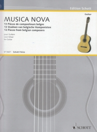 Musica Nova 13 Pieces From Belgian Composers Gtr Sheet Music Songbook