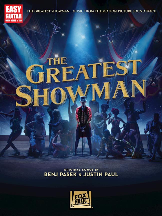 Greatest Showman Easy Guitar Tab Sheet Music Songbook