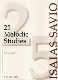 Savio 25 Melodic Studies Guitar Sheet Music Songbook