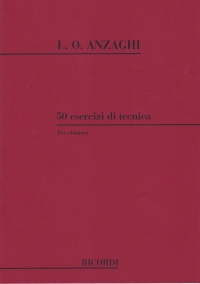 Anzaghi 50 Esercizi Di Tecnica Guitar Sheet Music Songbook