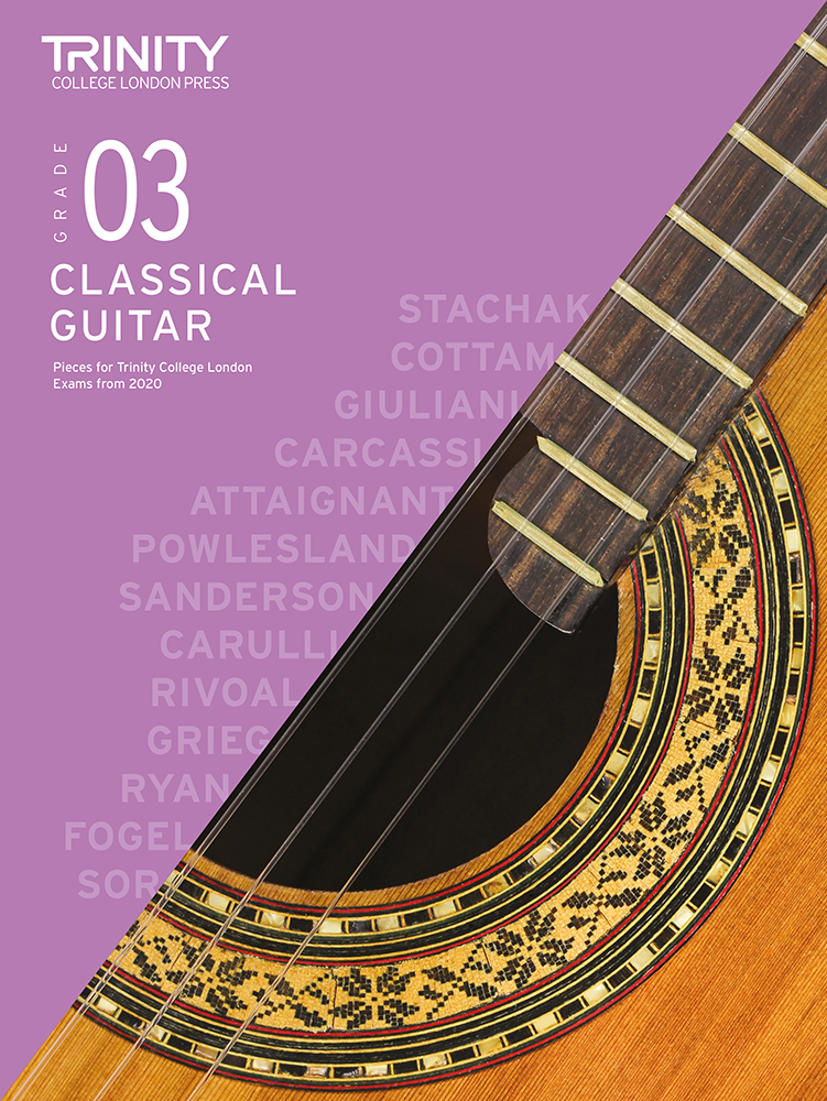 Trinity Classical Guitar Exam From 2020 Grade 3 Sheet Music Songbook