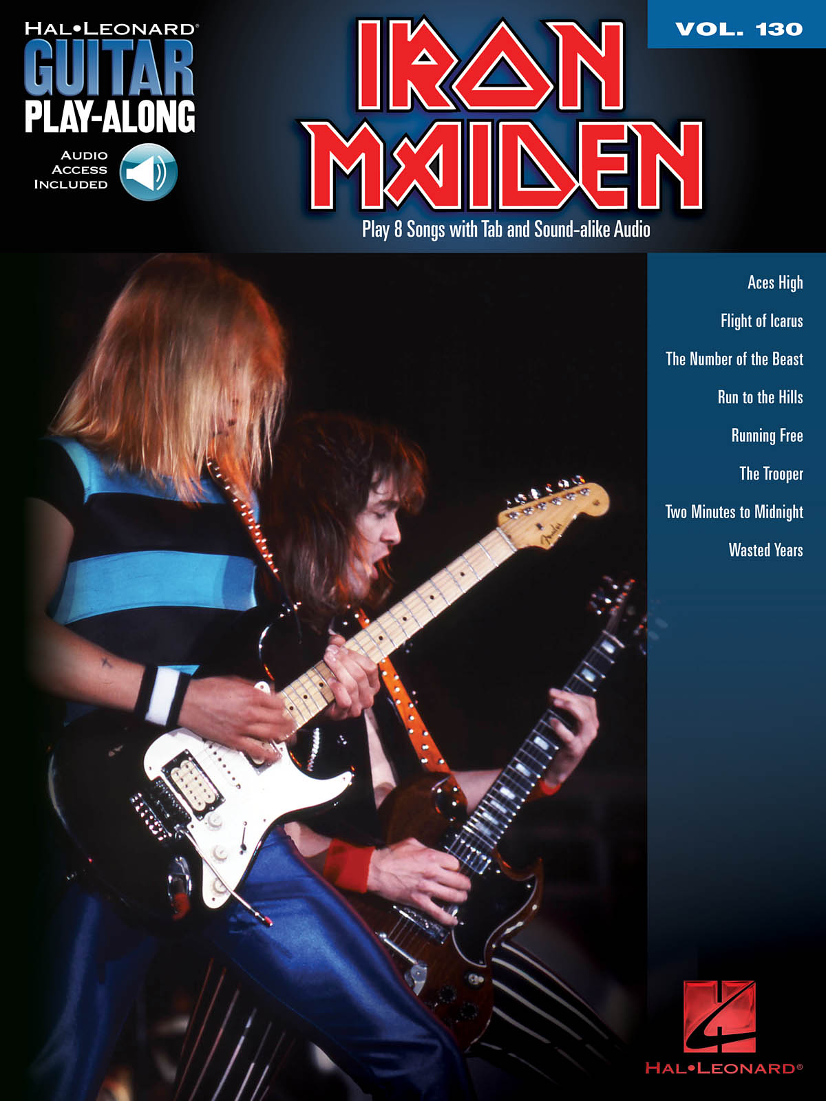Guitar Play Along 130 Iron Maiden + Online Sheet Music Songbook