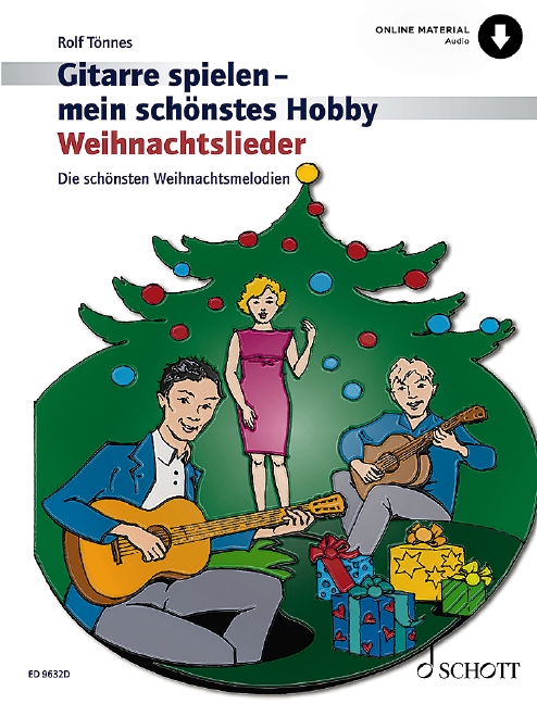 Weihnachtslieder 1-3 Guitars Book & Online Sheet Music Songbook