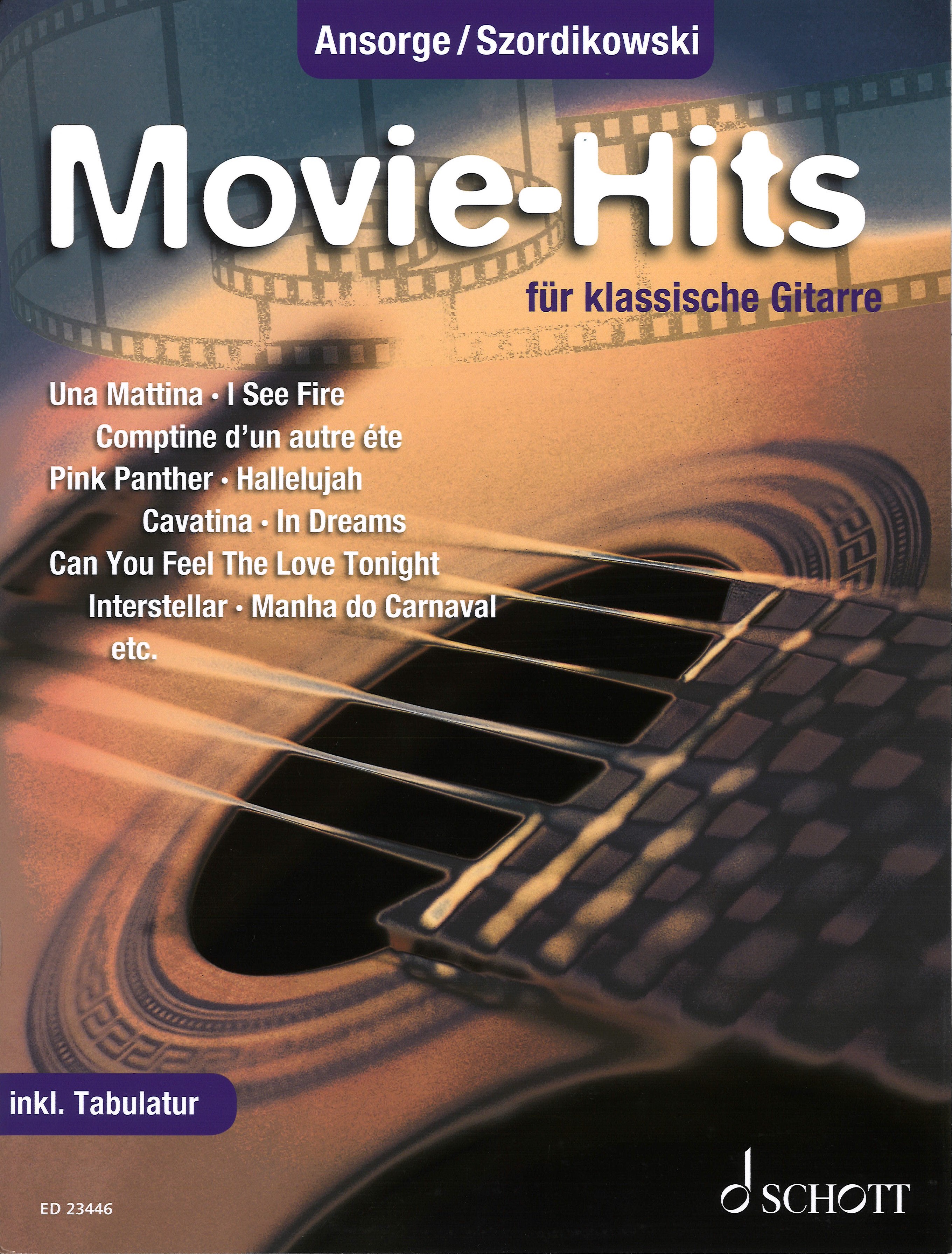 Movie-hits Classical Guitar Tab Sheet Music Songbook