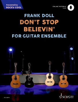Dont Stop Believin Doll Guitar Trio/quartet Sheet Music Songbook