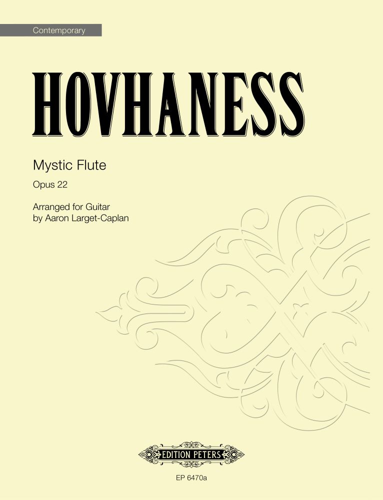 Hovhaness Mystic Flute Arranged For Guitar Sheet Music Songbook