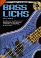 Progressive Bass Licks Book & Cd Sheet Music Songbook