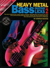 Progressive Heavy Metal Bass Licks 2 Book & Cd Sheet Music Songbook