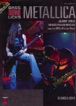 Metallica Legendary Licks Bass Guitar Book & Cd Sheet Music Songbook