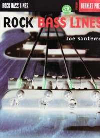 Rock Bass Lines Santerre Book & Cd Sheet Music Songbook