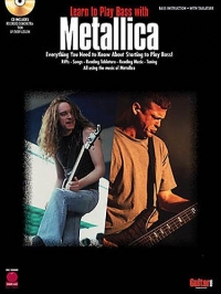 Metallica Learn To Play Bass With Book & Cd Sheet Music Songbook