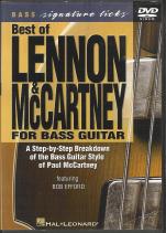 Lennon & Mccartney Best Of Bass Signature Lick Dvd Sheet Music Songbook
