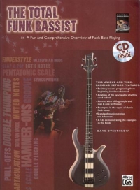 Total Funk Bassist Overthrow Book & Cd Sheet Music Songbook