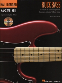 Hal Leonard Bass Method Rock Bass Book & Cd Sheet Music Songbook