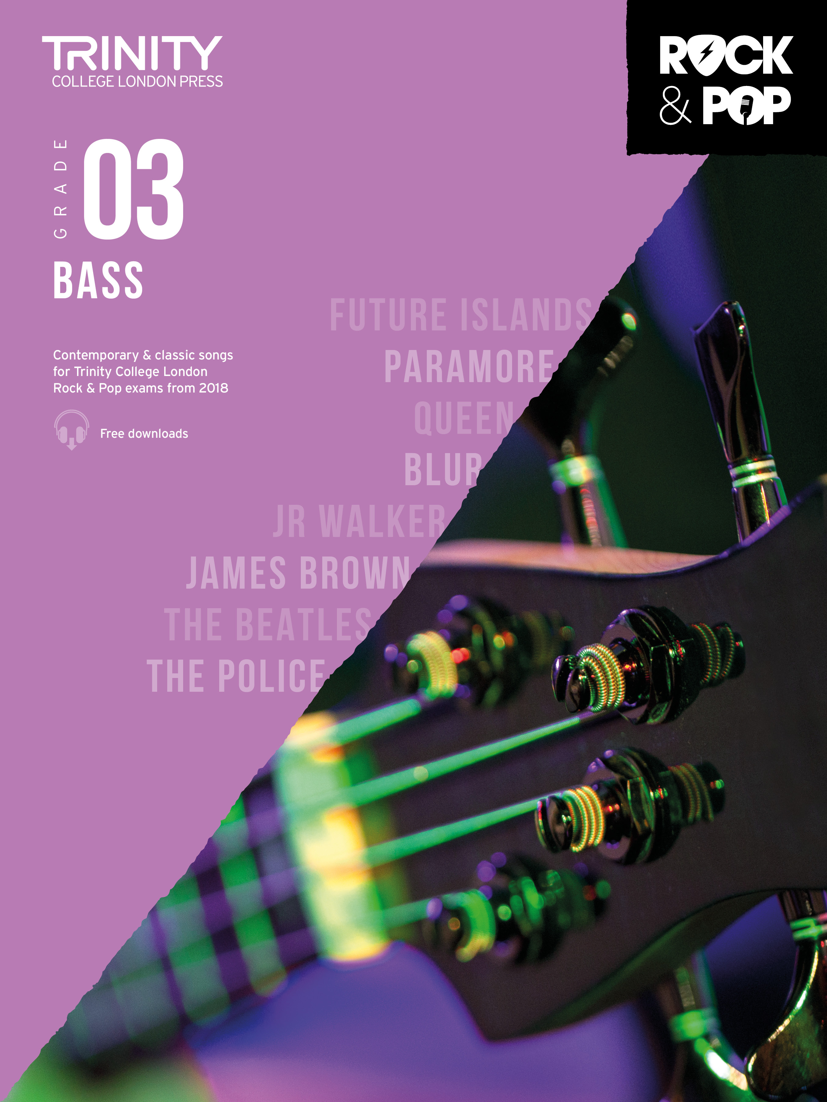 Trinity Rock & Pop 2018 Bass Grade 3 Sheet Music Songbook