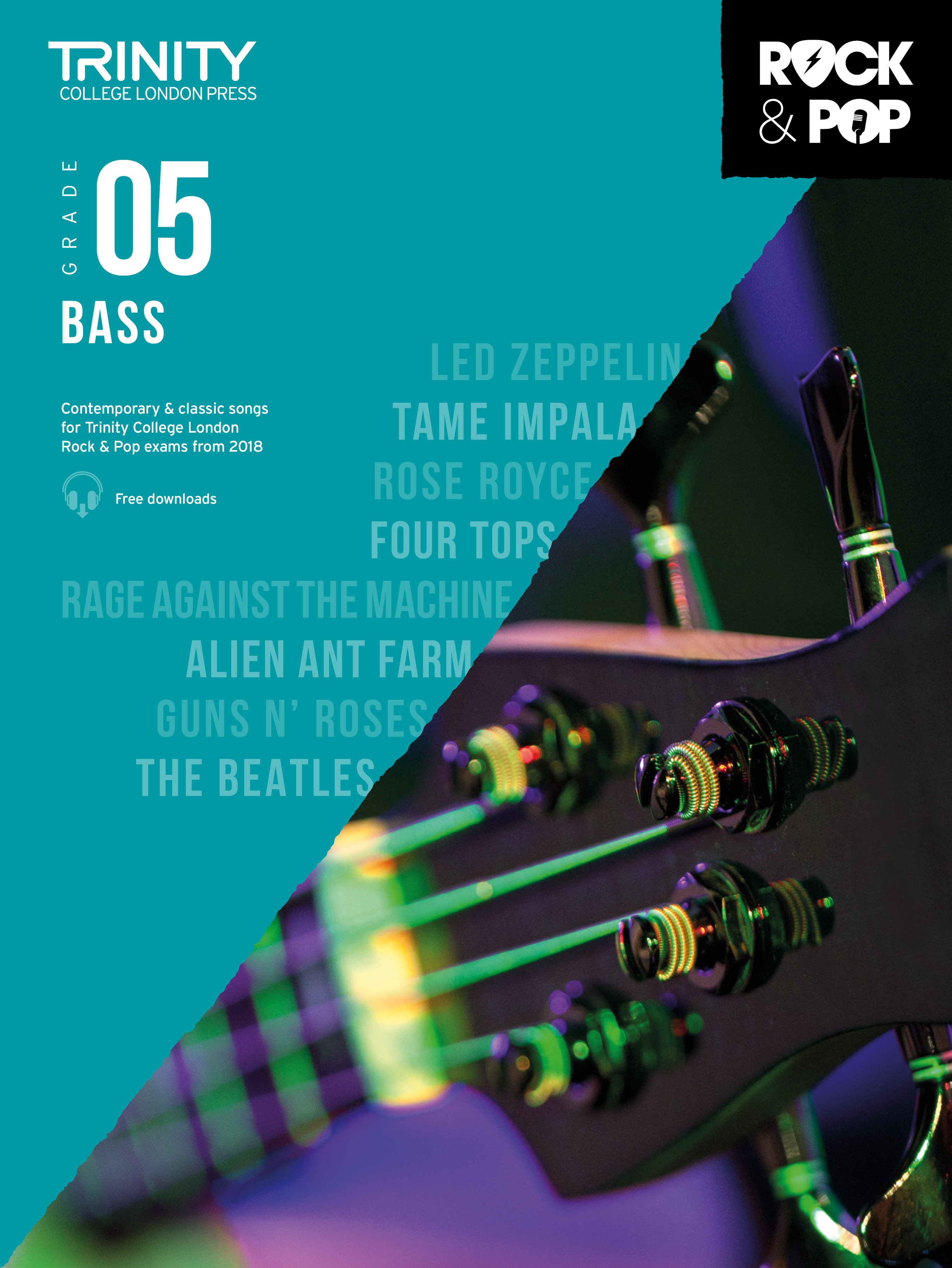 Trinity Rock & Pop 2018 Bass Grade 5 Sheet Music Songbook