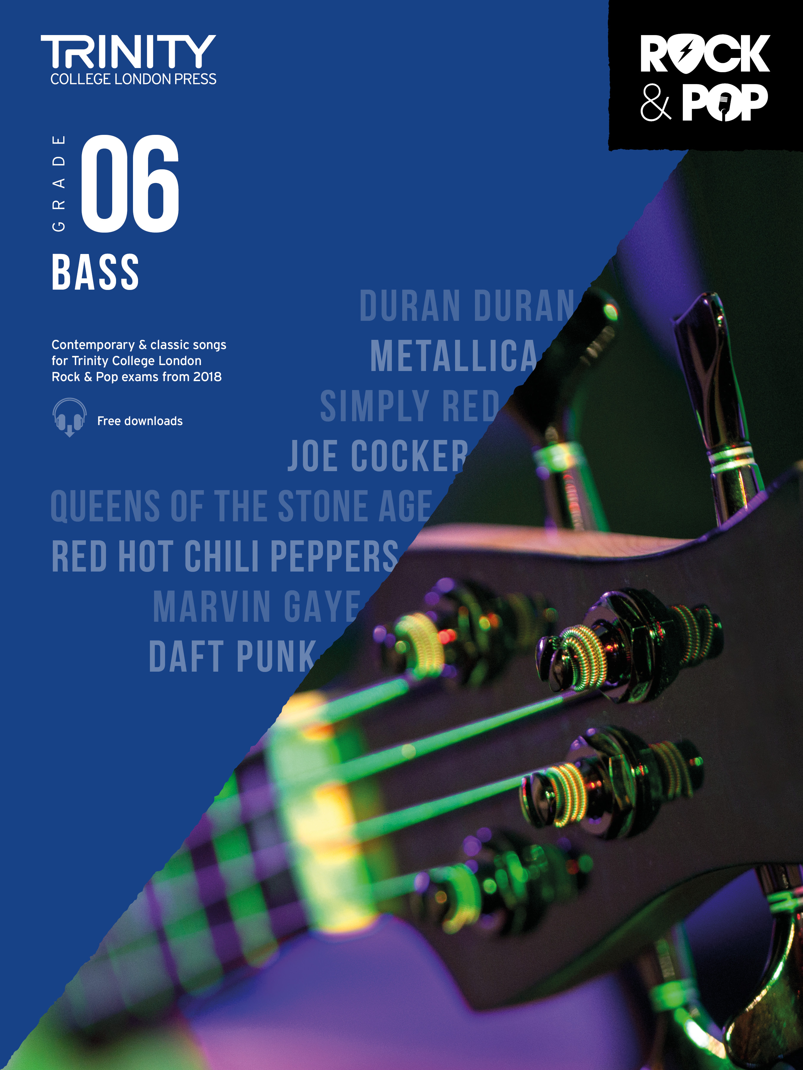 Trinity Rock & Pop 2018 Bass Grade 6 Sheet Music Songbook