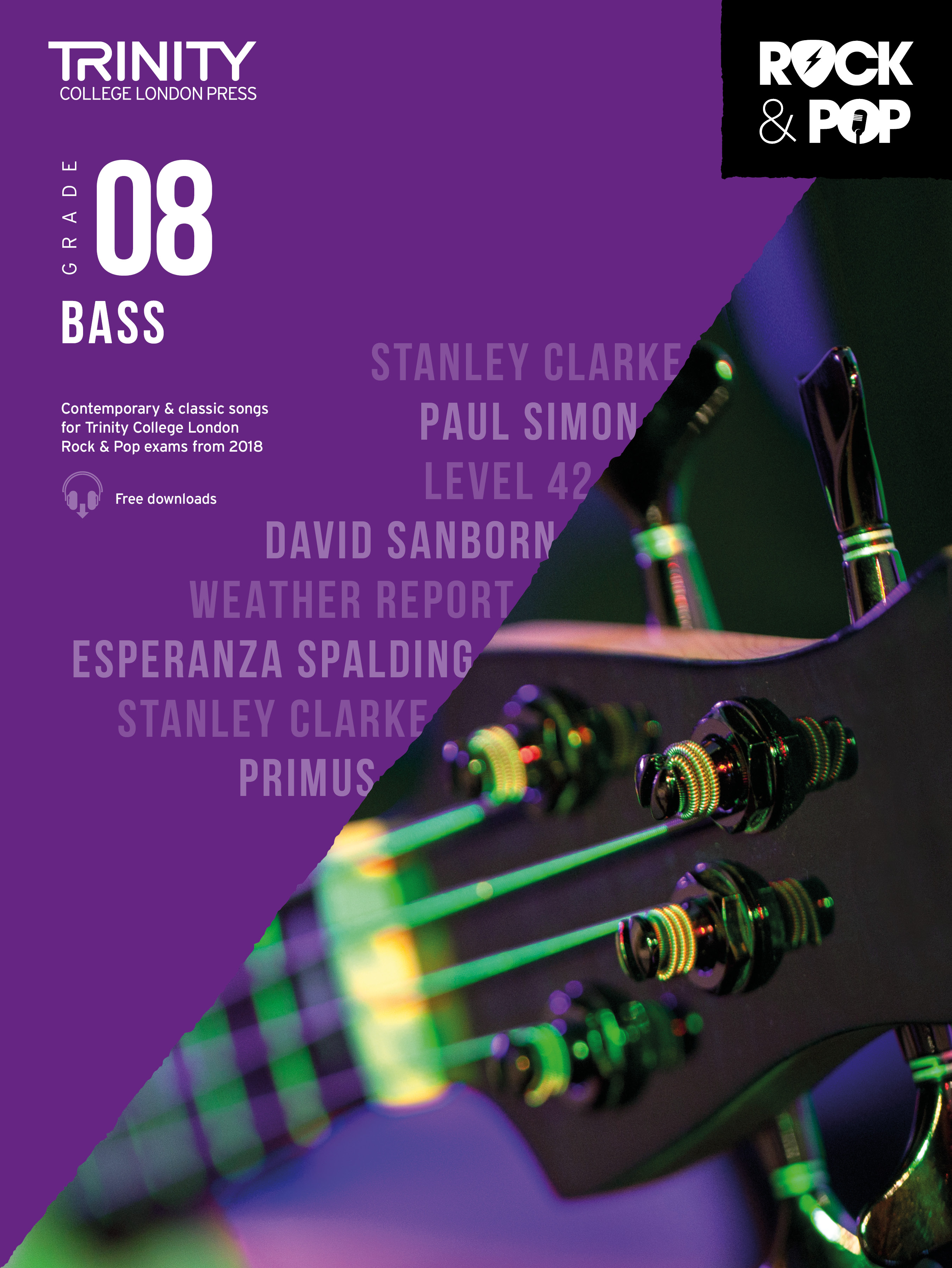 Trinity Rock & Pop 2018 Bass Grade 8 Sheet Music Songbook