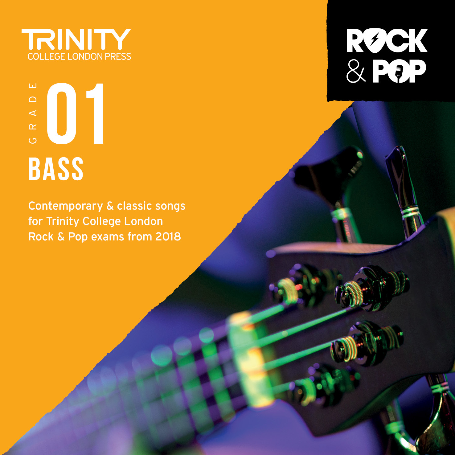 Trinity Rock & Pop 2018 Bass Grade 1 Cd Sheet Music Songbook