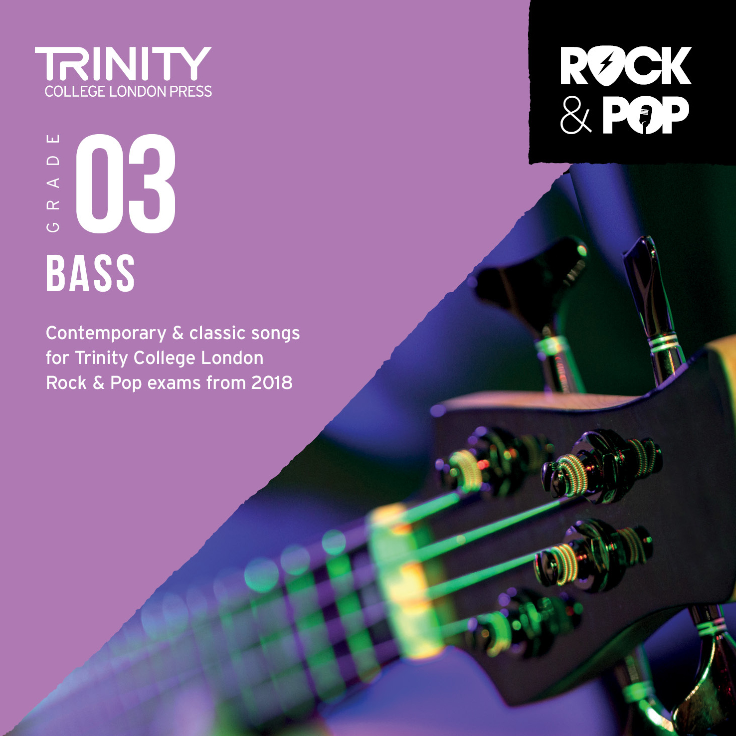 Trinity Rock & Pop 2018 Bass Grade 3 Cd Sheet Music Songbook