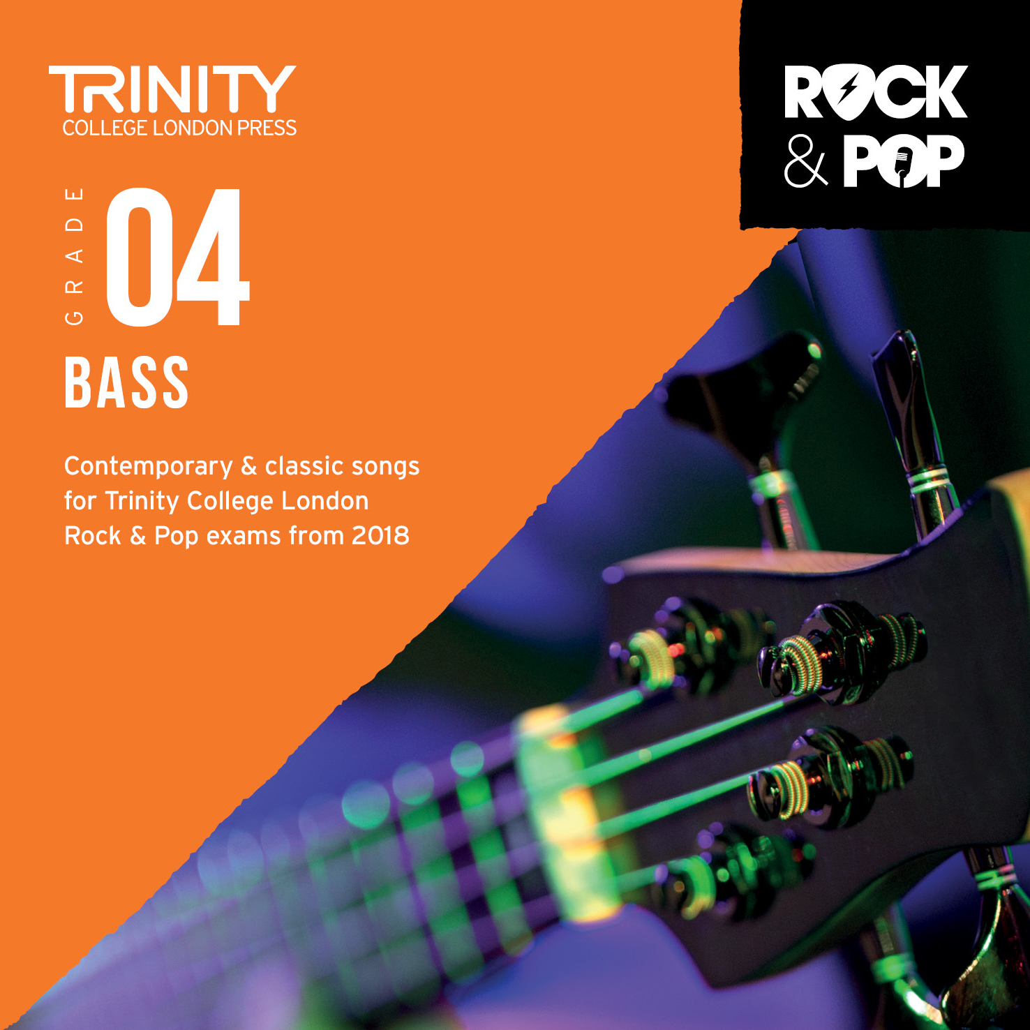 Trinity Rock & Pop 2018 Bass Grade 4 Cd Sheet Music Songbook