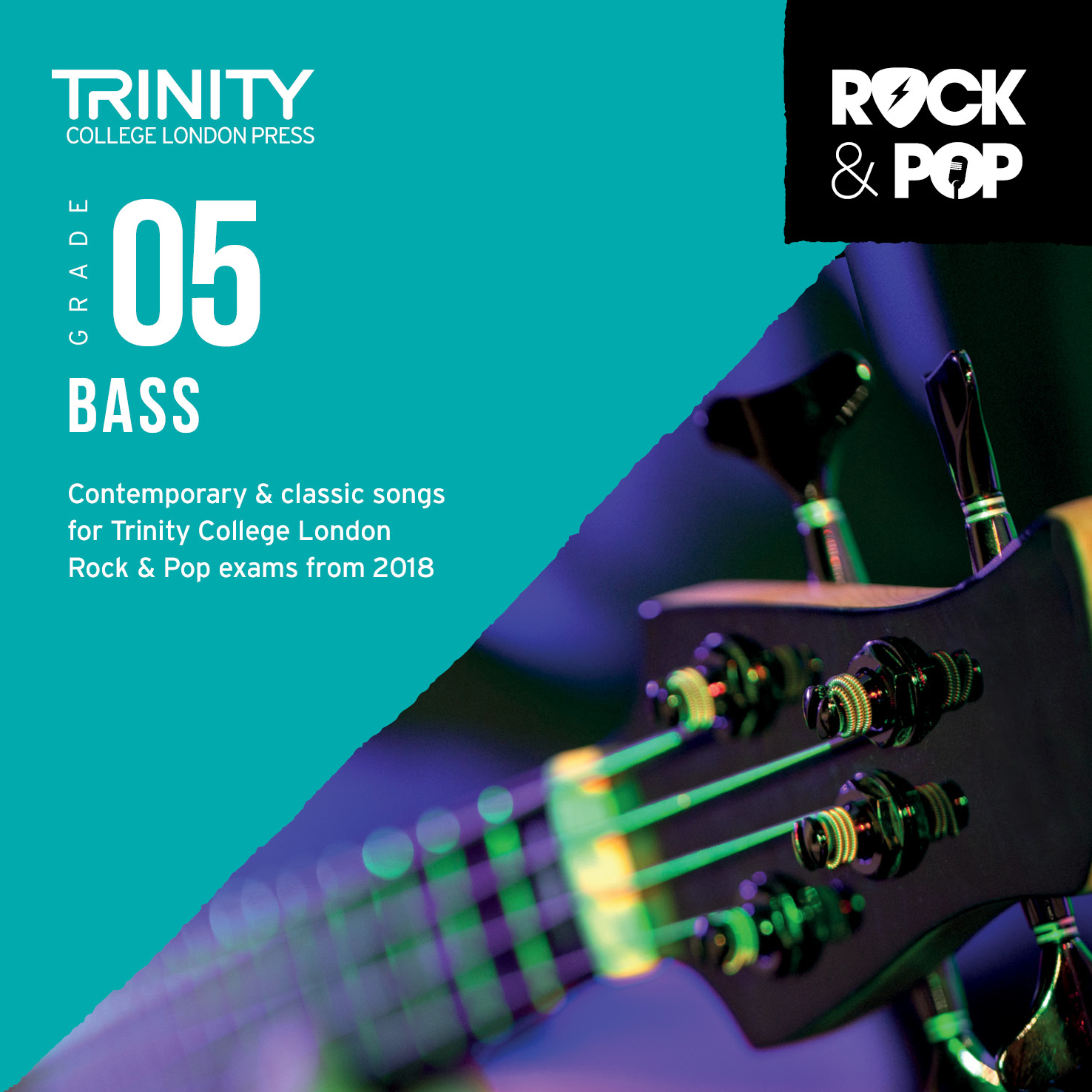 Trinity Rock & Pop 2018 Bass Grade 5 Cd Sheet Music Songbook