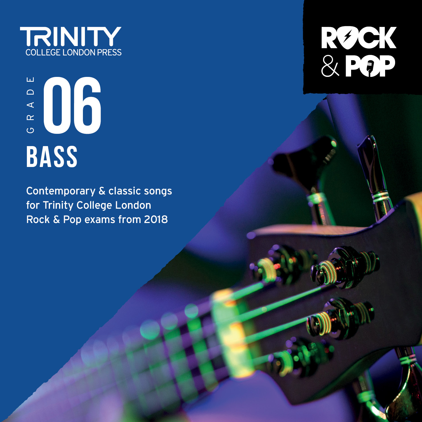 Trinity Rock & Pop 2018 Bass Grade 6 Cd Sheet Music Songbook