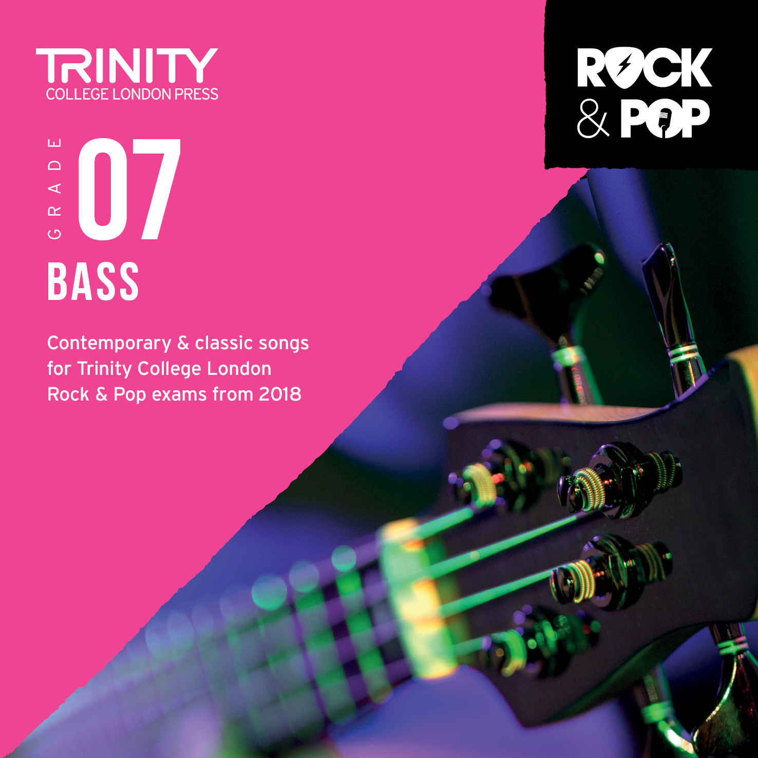 Trinity Rock & Pop 2018 Bass Grade 7 Cd Sheet Music Songbook