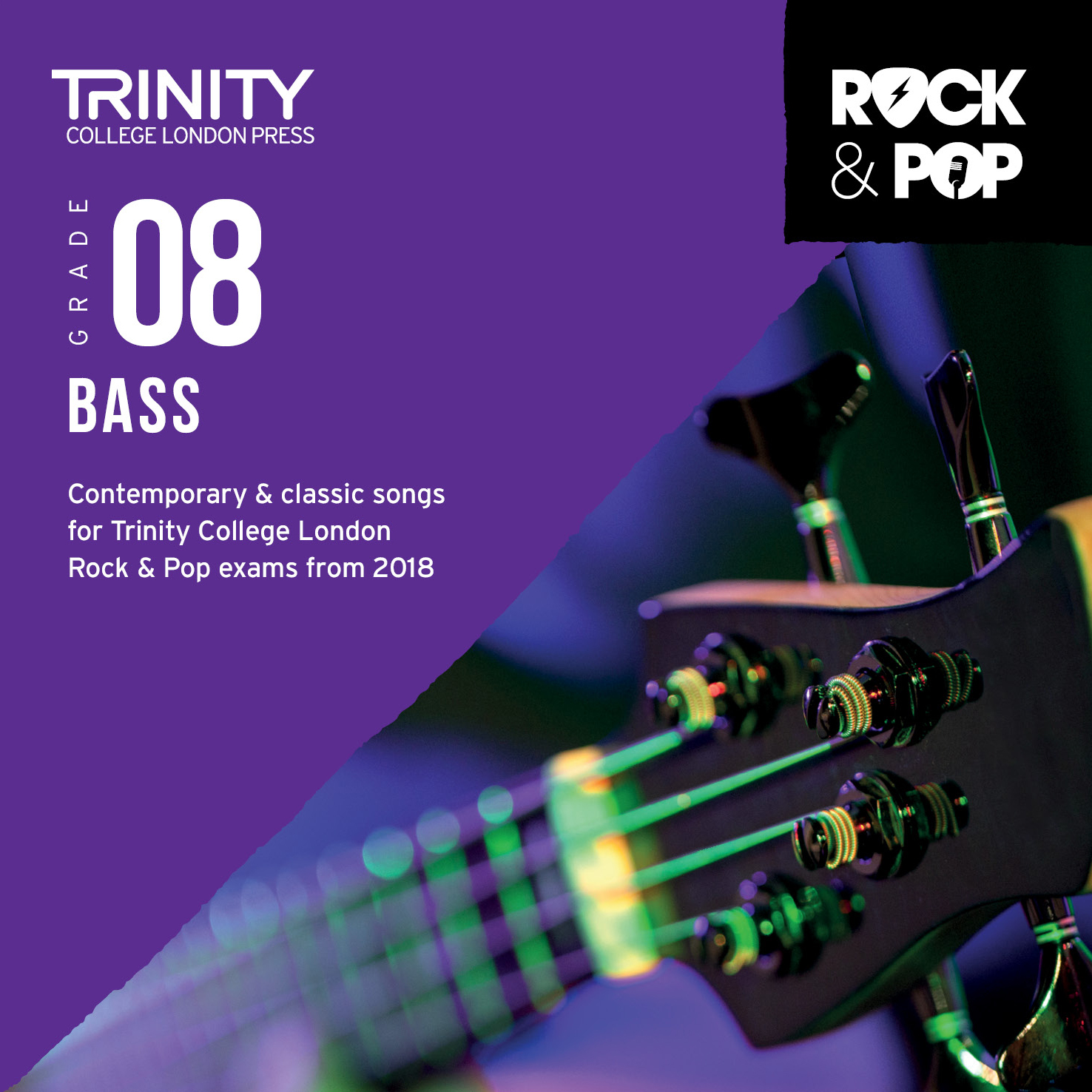 Trinity Rock & Pop 2018 Bass Grade 8 Cd Sheet Music Songbook