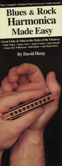 Blues & Rock Harmonica Made Easy David Harp Sheet Music Songbook