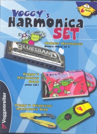 Voggys Harmonica Set Book/cd/harmonica Sheet Music Songbook