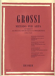 Grossi Method For Harp Inc Pozzoli 65 Studies Sheet Music Songbook