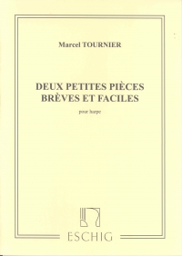 Tournier 2 Petites Pieces Breves Et Faciles Harp Sheet Music Songbook