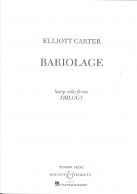 Carter Bariolgae (from Trilogy) Harp Solo Sheet Music Songbook